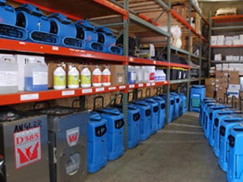 Factory with equipment