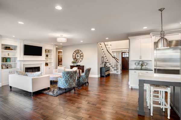 hardwood flooring in home