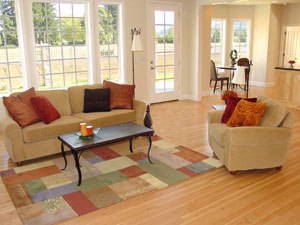 living room area of a house