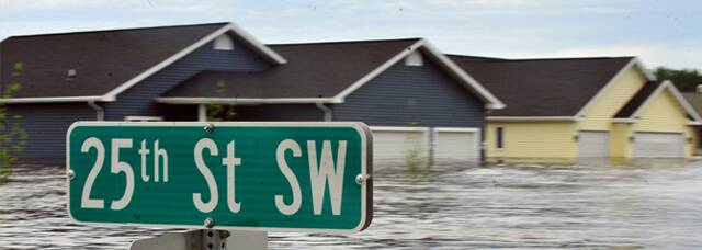 Flooded street