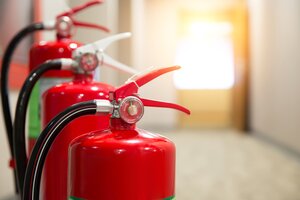 Restoration company in Columbus providing fire extinguishers to prevent fire and smoke damage