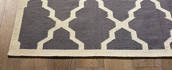 Rug on wood floors