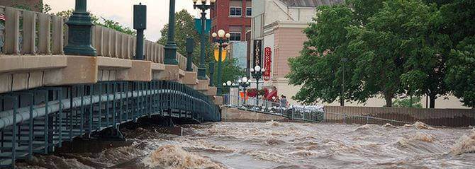 Flooded streets