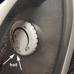 Setting to high on iron