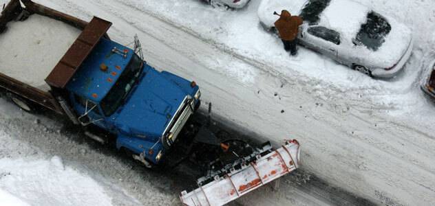 Snow covered road.