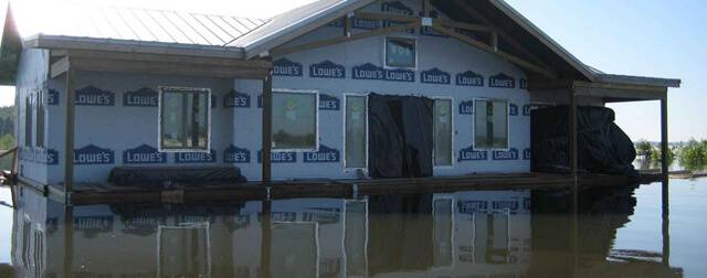 Flooded construction