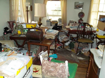 Hoarded living space